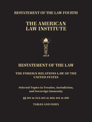 cover image of Restatement of the Law Fourth, The Foreign Relations Law of the United States